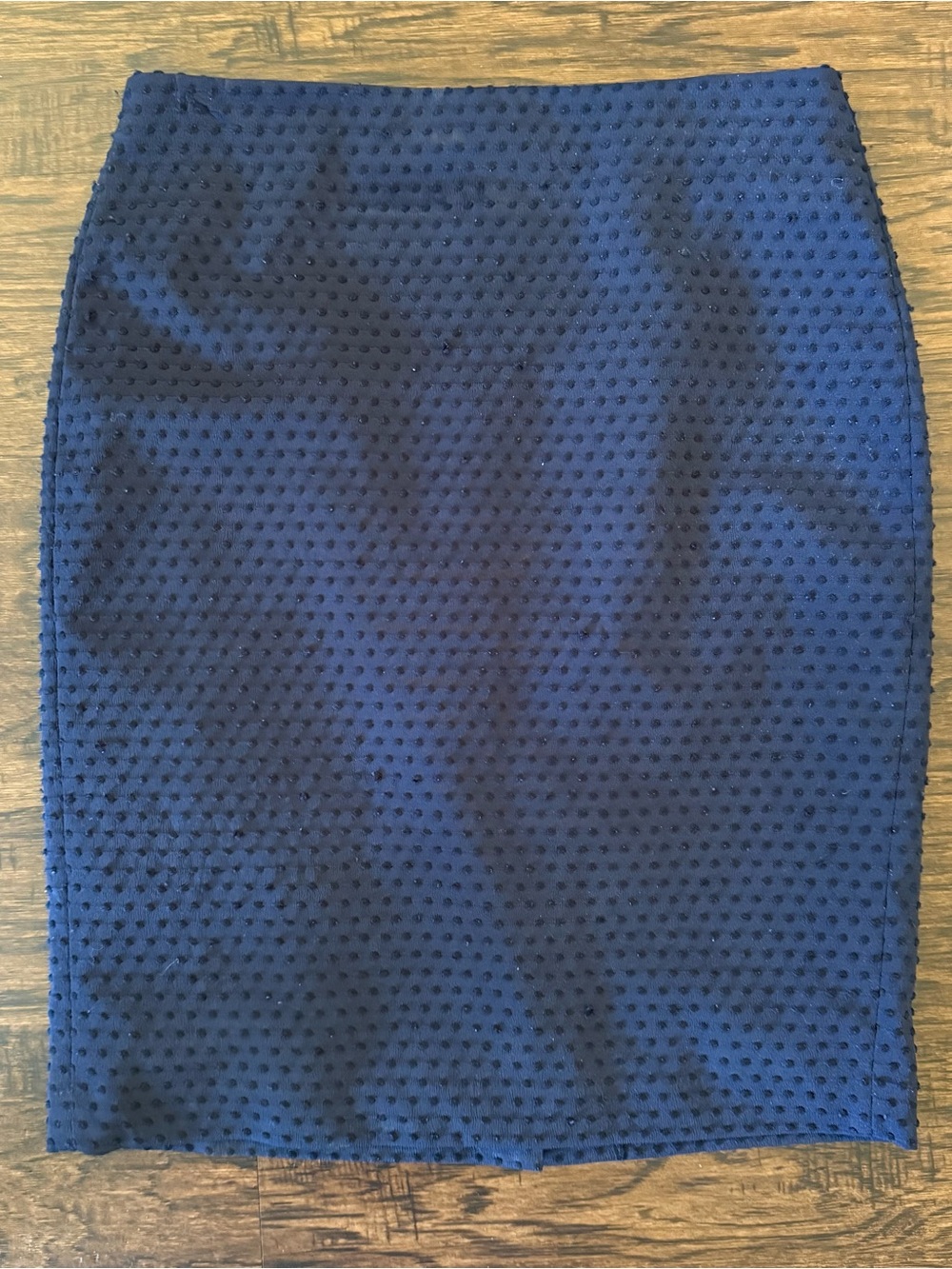 Banana Republic Navy Textured Dot Pencil Skirt